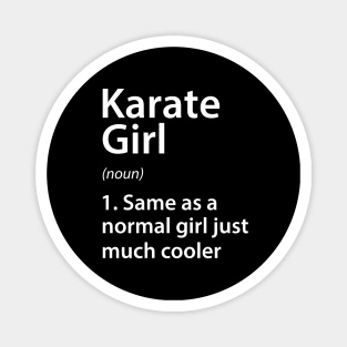 Karate Girl Definition Magnet